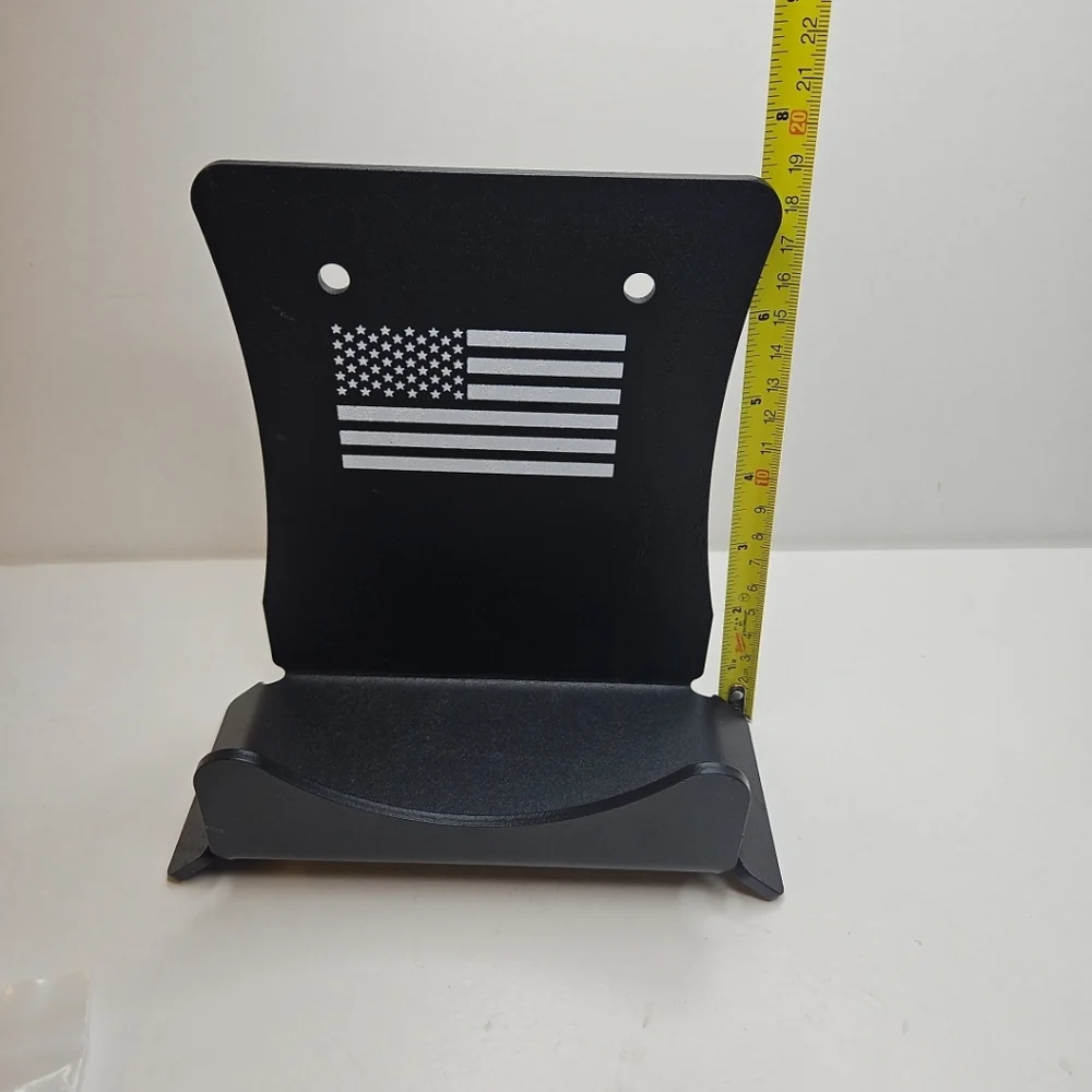 Black Wall Mount with American Flag Design